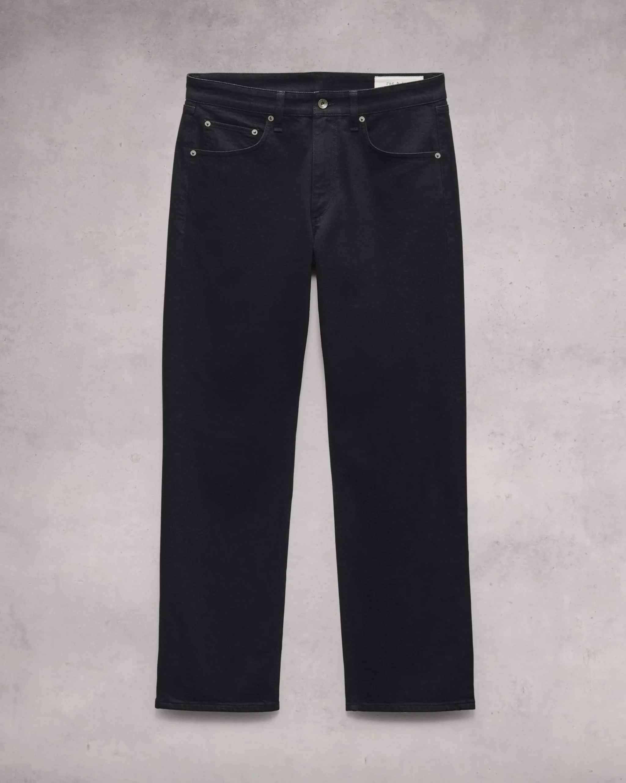 rag & bone Fit 4 Straight Fit Jean Black New