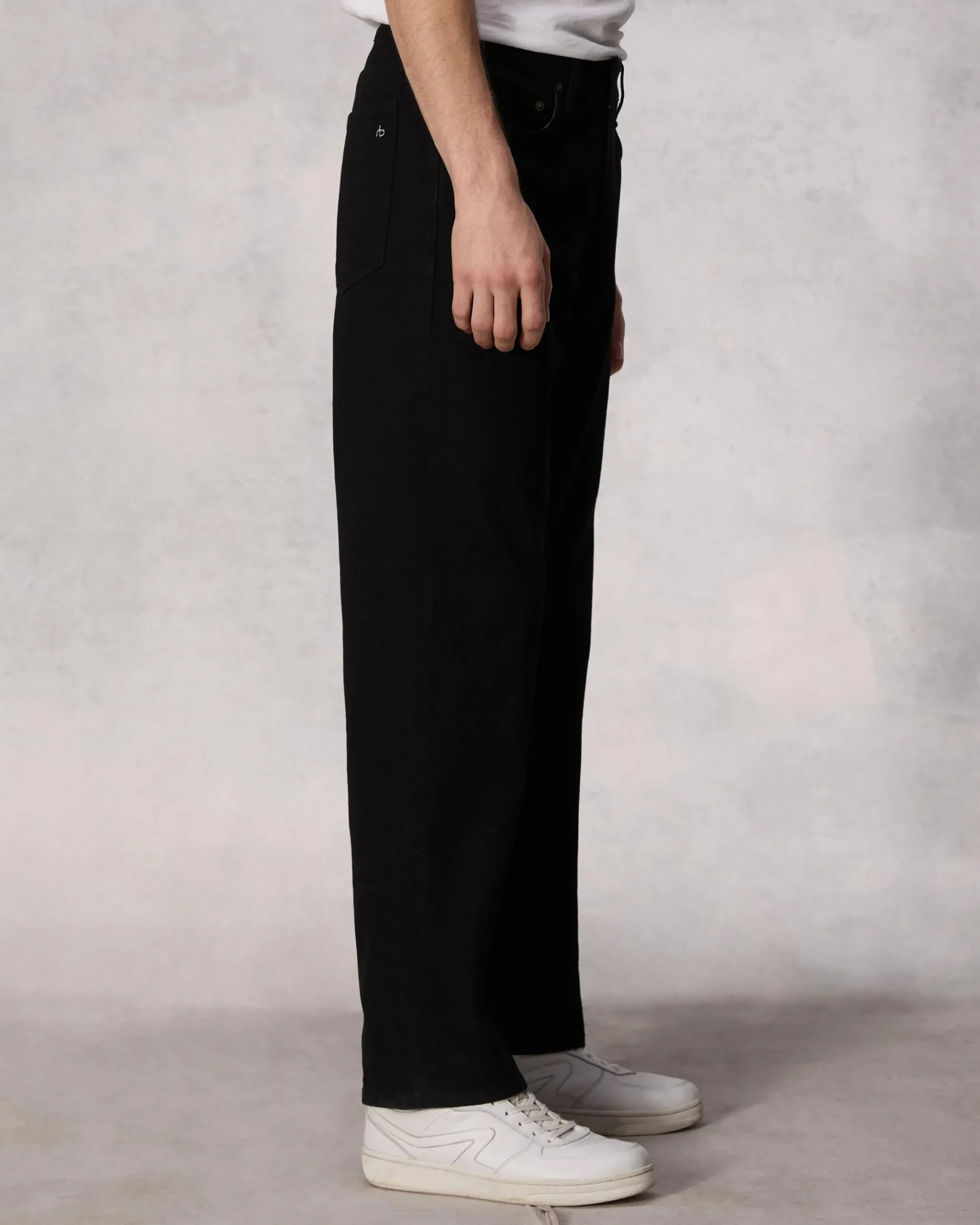 rag & bone Fit 4 Straight Fit Jean Black New