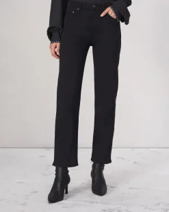 rag & bone Flexi Harlow Straight Jean Black Sale