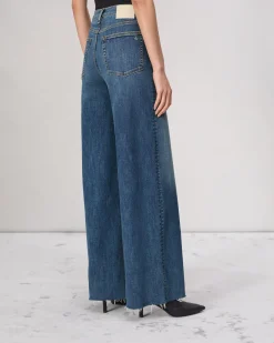 rag & bone Flexi Sofie Wide-Leg Jean Willow Cheap