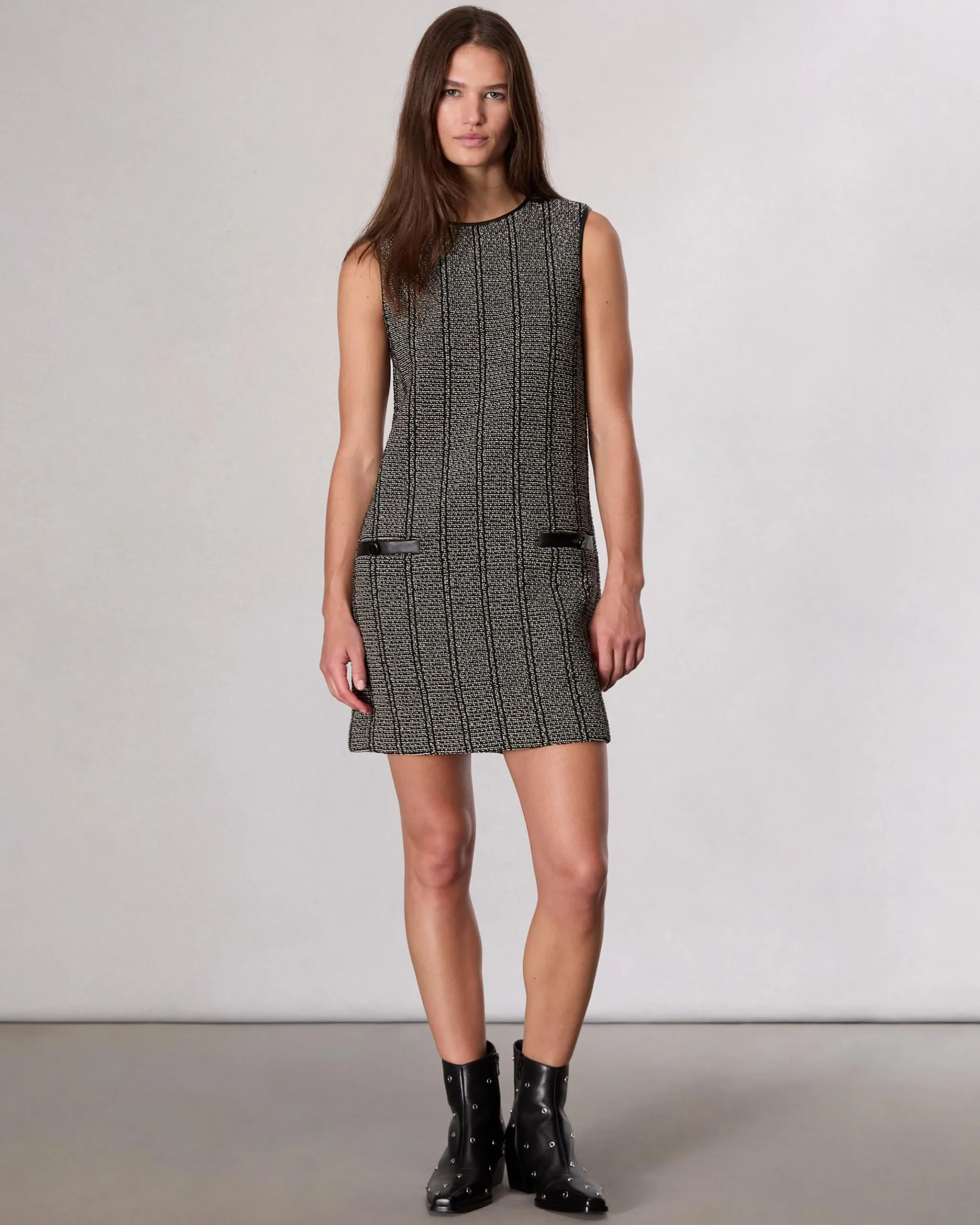 rag & bone Frances Tweed Mini Dress Black Multi Outlet
