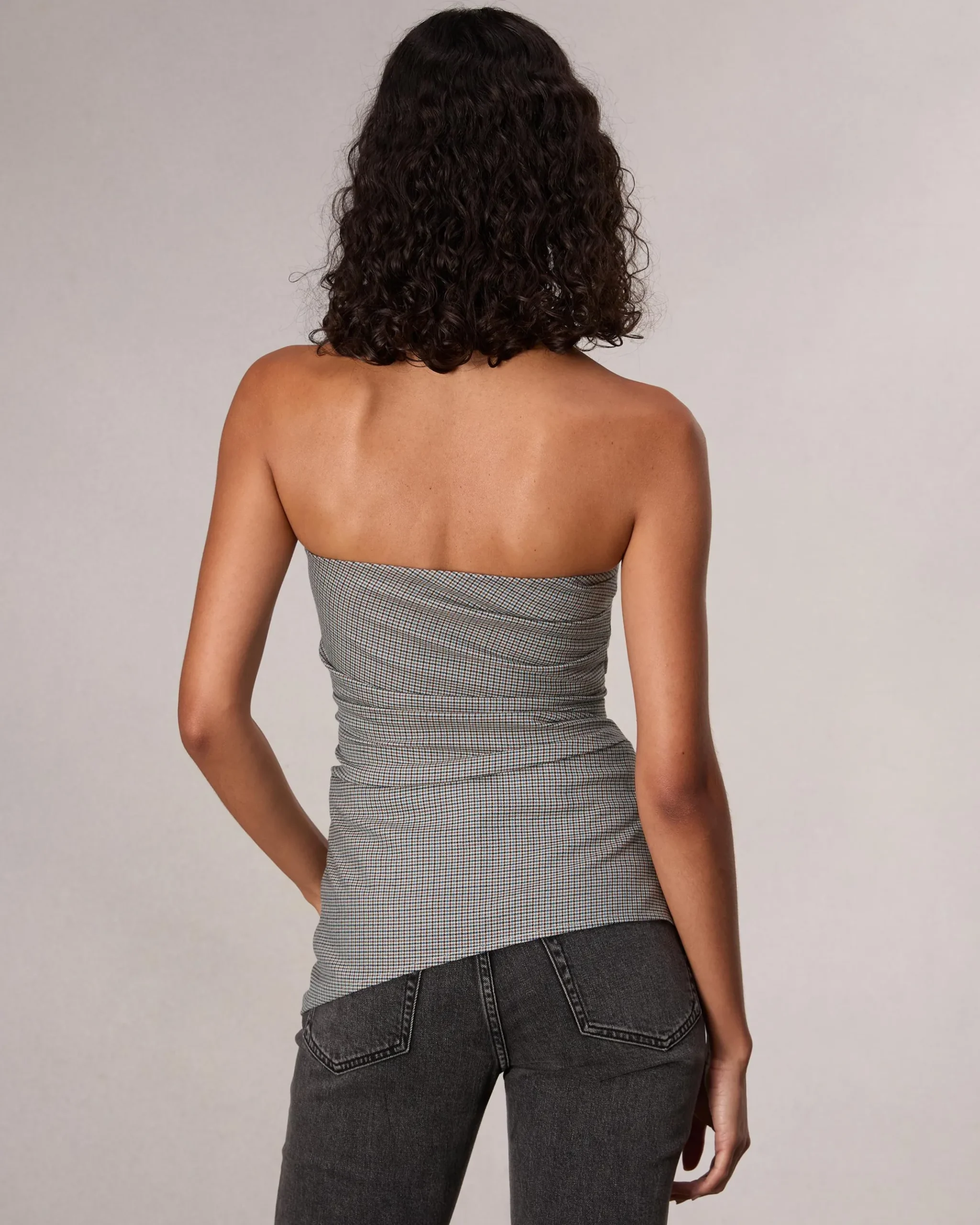 rag & bone Genevieve Plaid Top Blue Plaid New