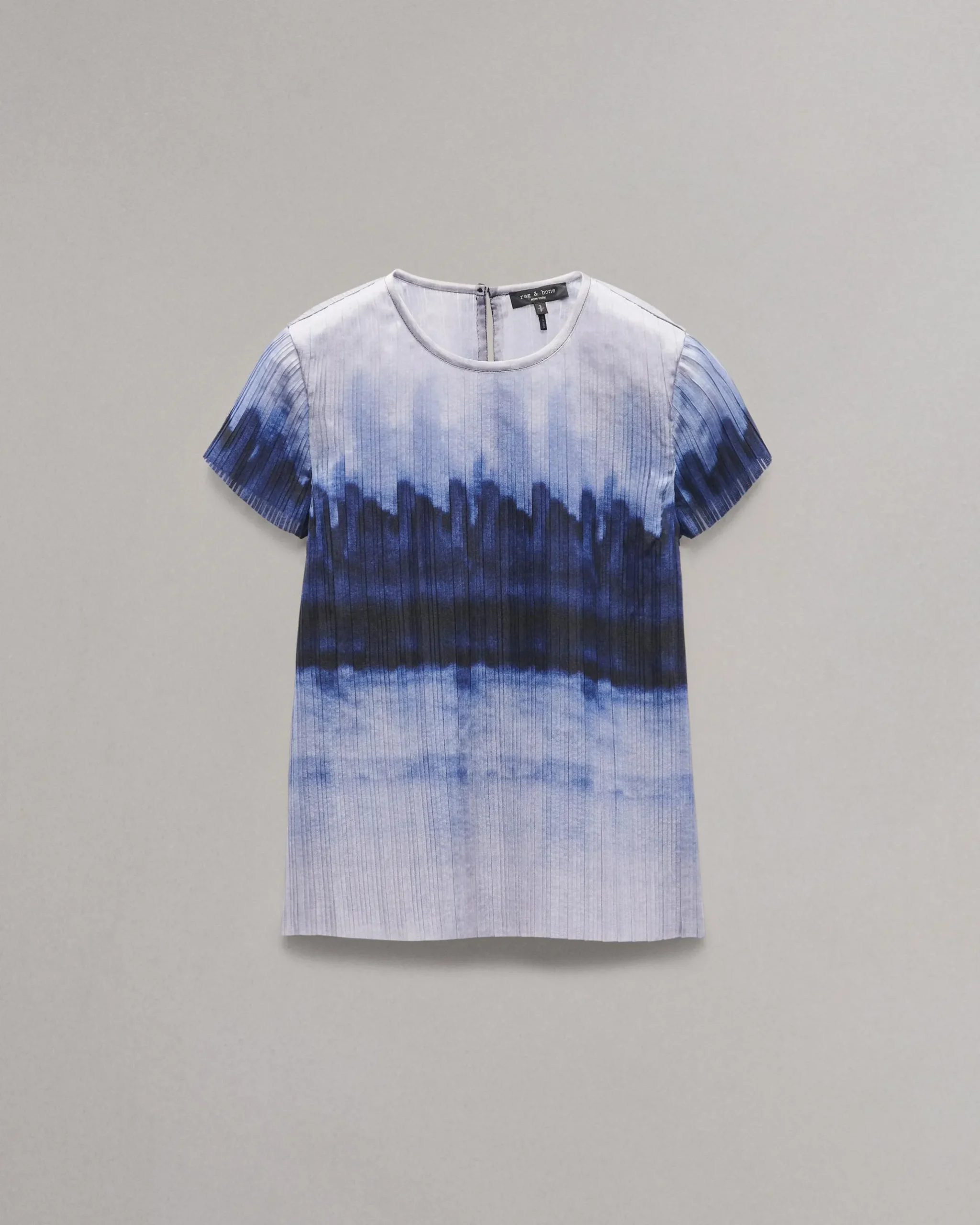 rag & bone Hailey Ombre Organza Top Light Blue Multi Outlet