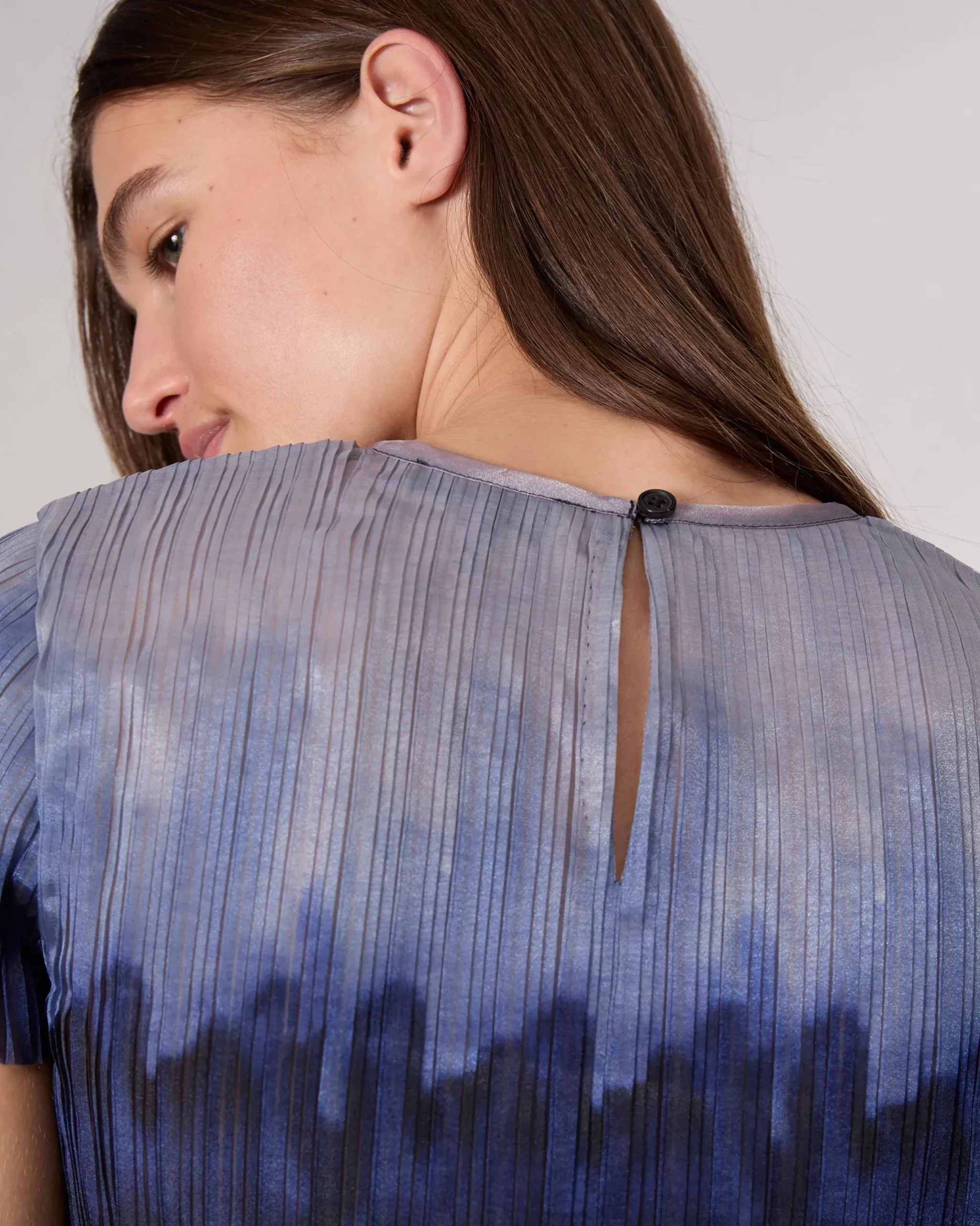 rag & bone Hailey Ombre Organza Top Light Blue Multi Outlet