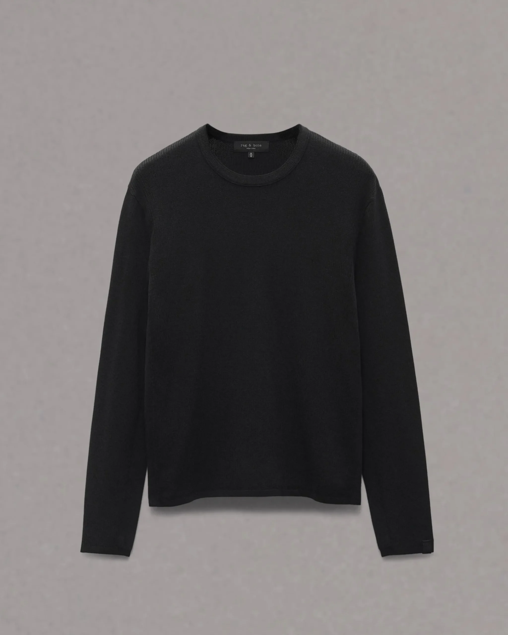 rag & bone Harvey Crew Black/Black Discount