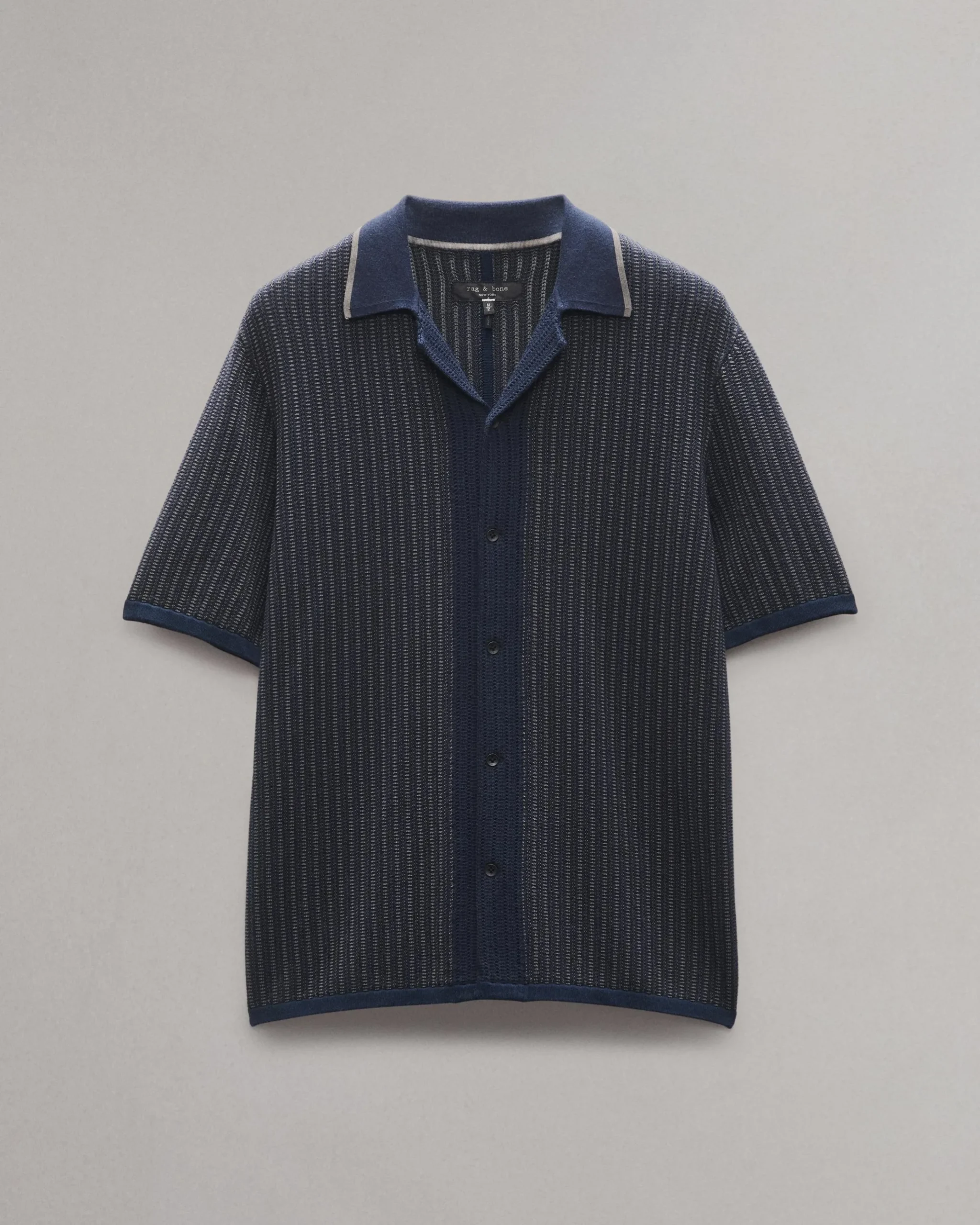 rag & bone Harvey Knit Camp Shirt Salute Online