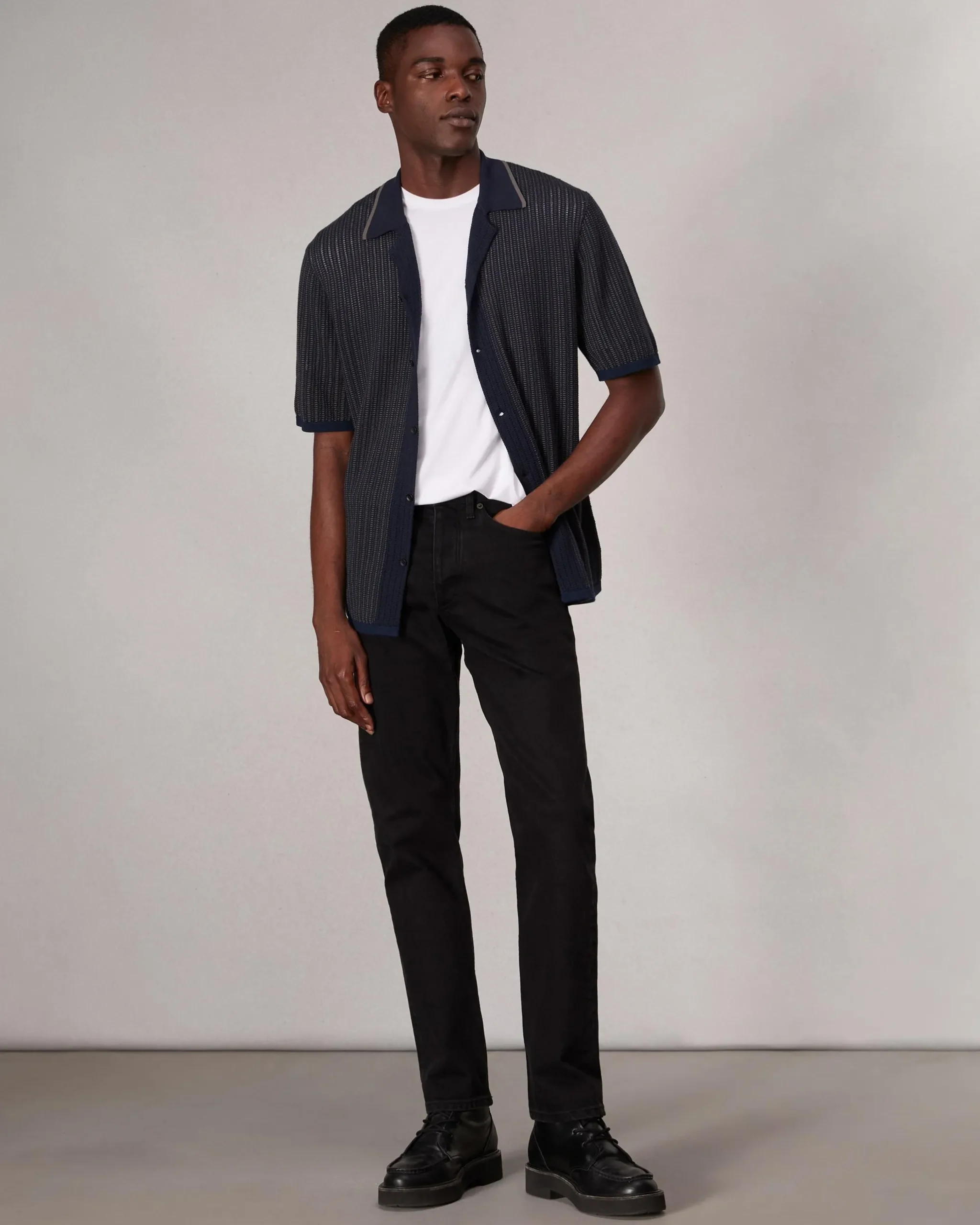 rag & bone Harvey Knit Camp Shirt Salute Online