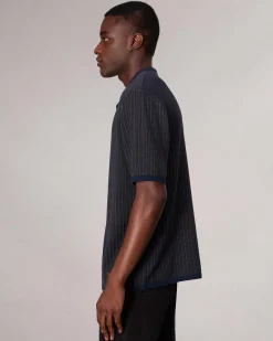 rag & bone Harvey Knit Camp Shirt Salute Online