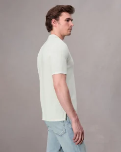 rag & bone Harvey Knit Polo Ivory Fashion