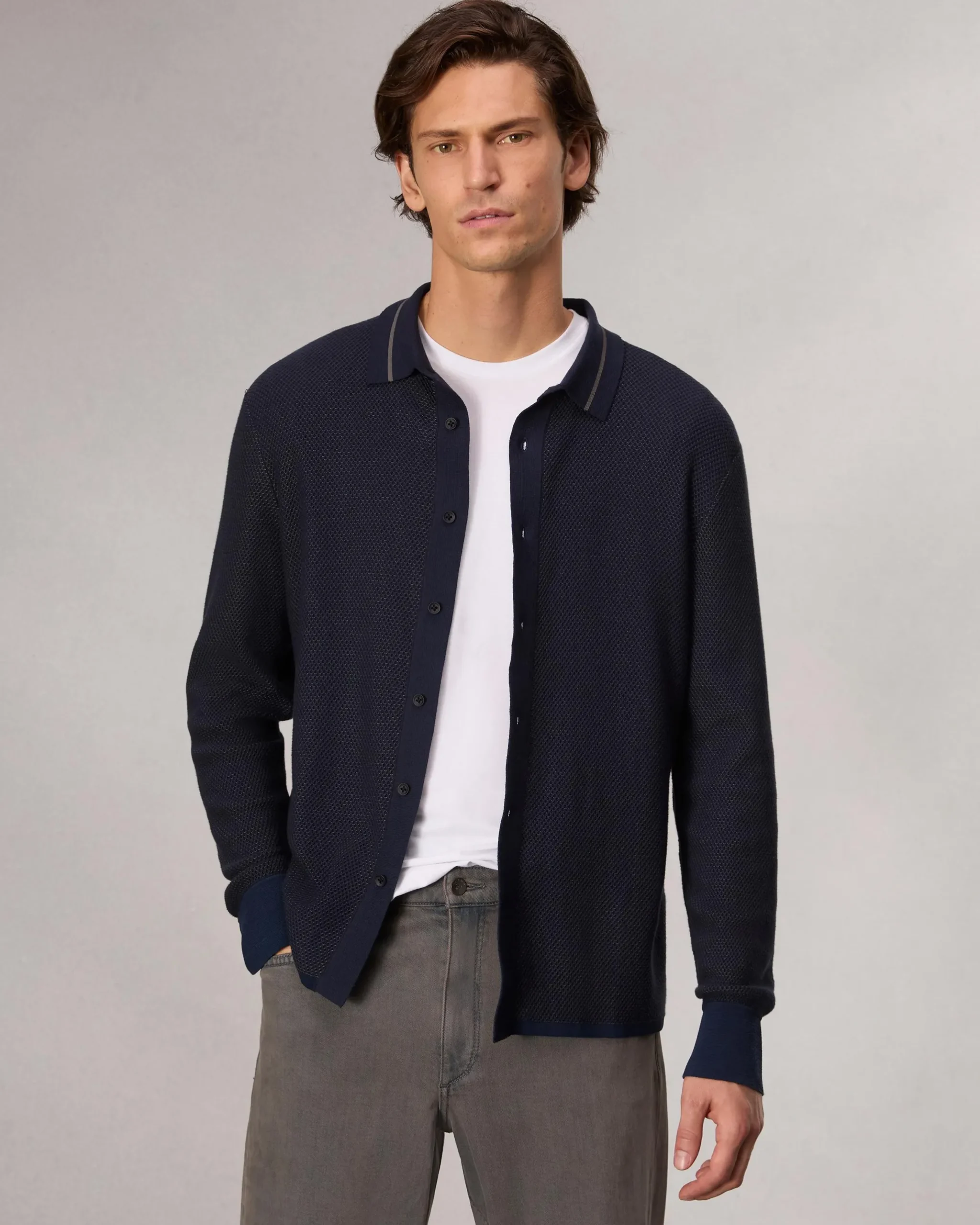 rag & bone Harvey Knit Shirt Salute Sale
