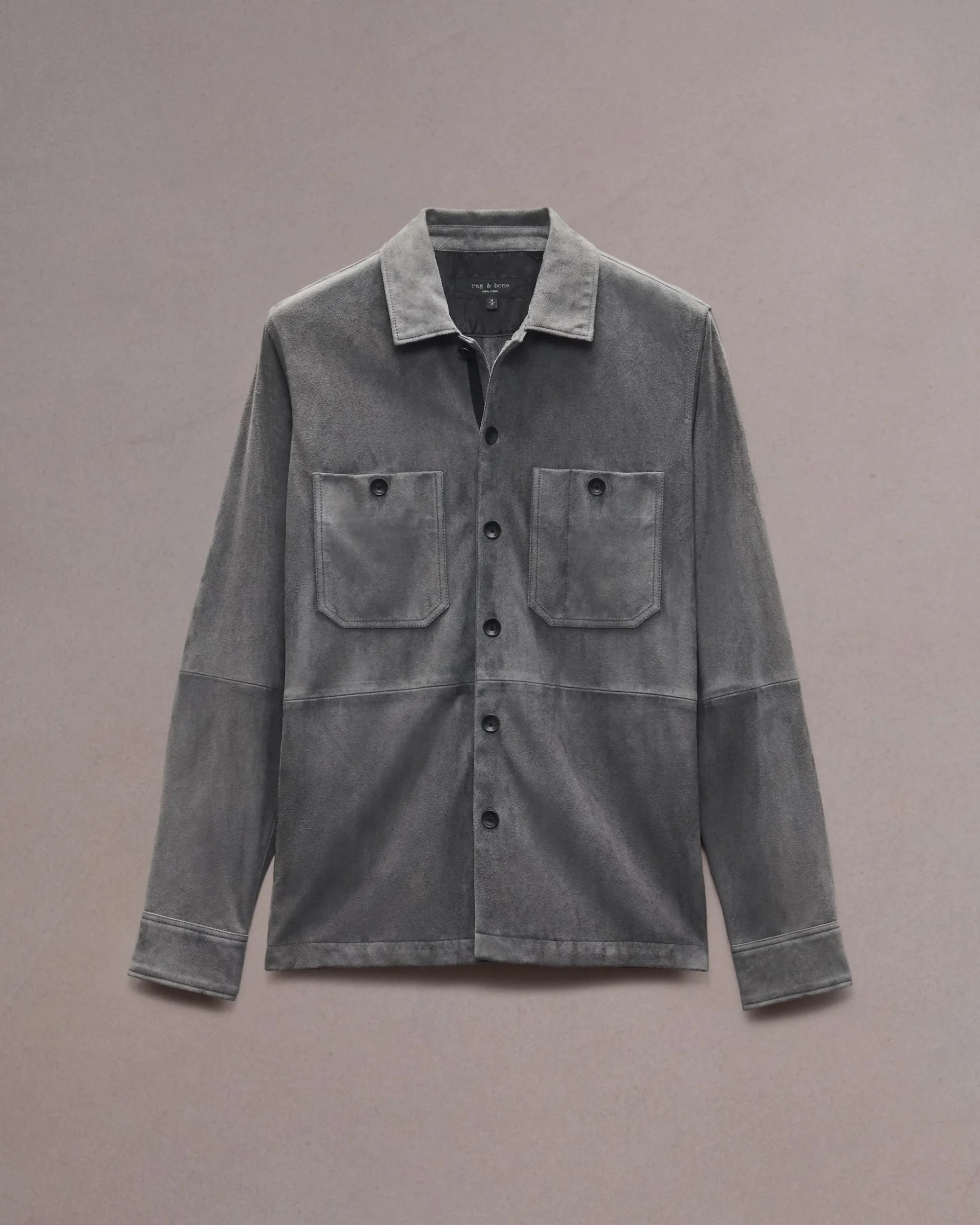 rag & bone Hyde Suede Shirt Thunder Blue Outlet