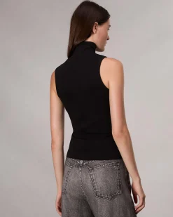 rag & bone Irina Turtleneck Tank Black Best