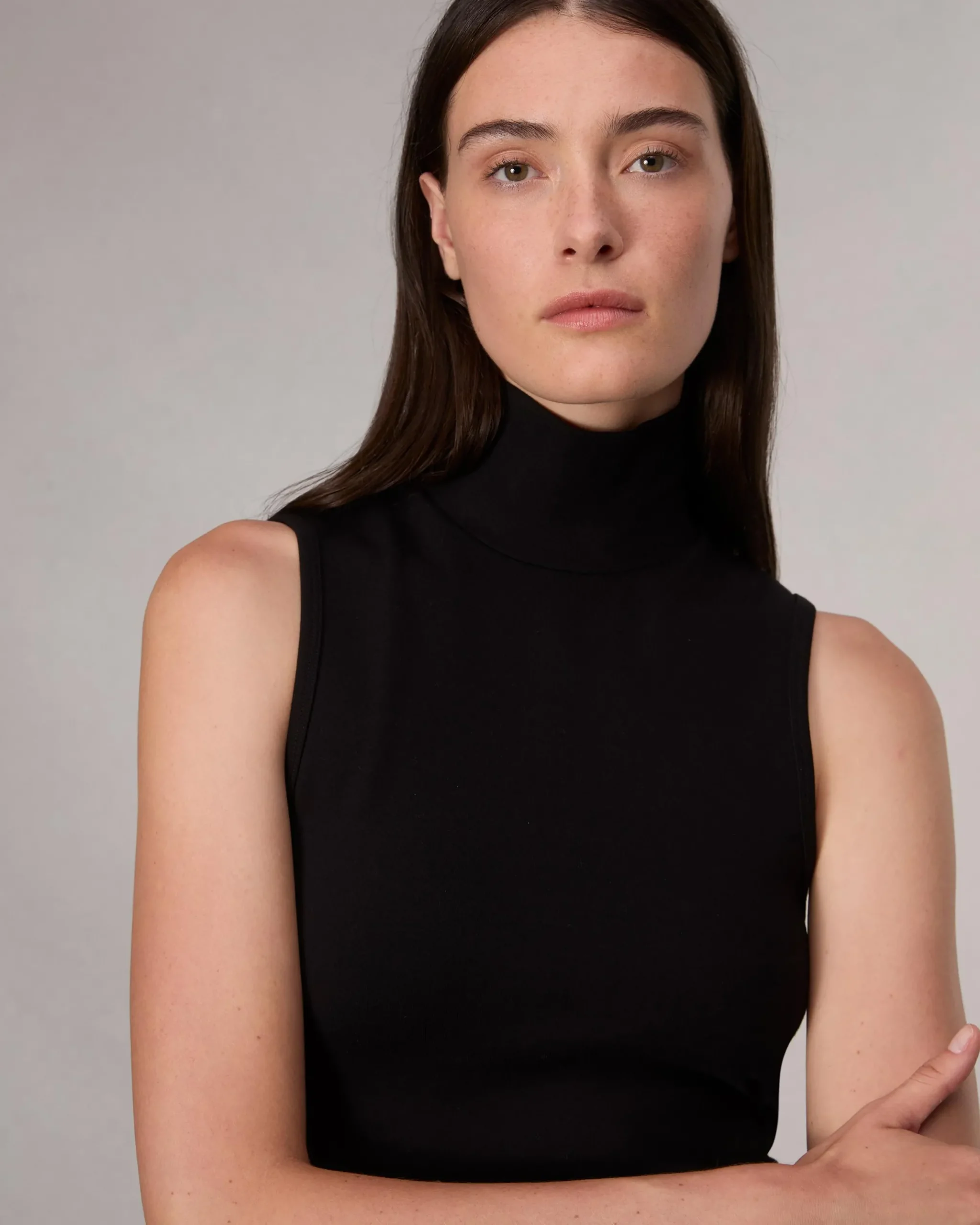 rag & bone Irina Turtleneck Tank Black Best