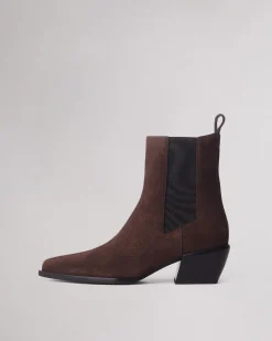 rag & bone Joni Chelsea Boot Dark Espresso Suede Flash Sale