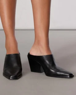 rag & bone Joni Leather Mule Black New