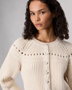 rag & bone Kathryn Cardigan Ivory Hot