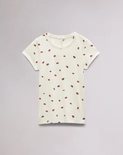rag & bone Ladybug Cotton Tee White Multi Flash Sale