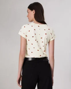 rag & bone Ladybug Cotton Tee White Multi Flash Sale