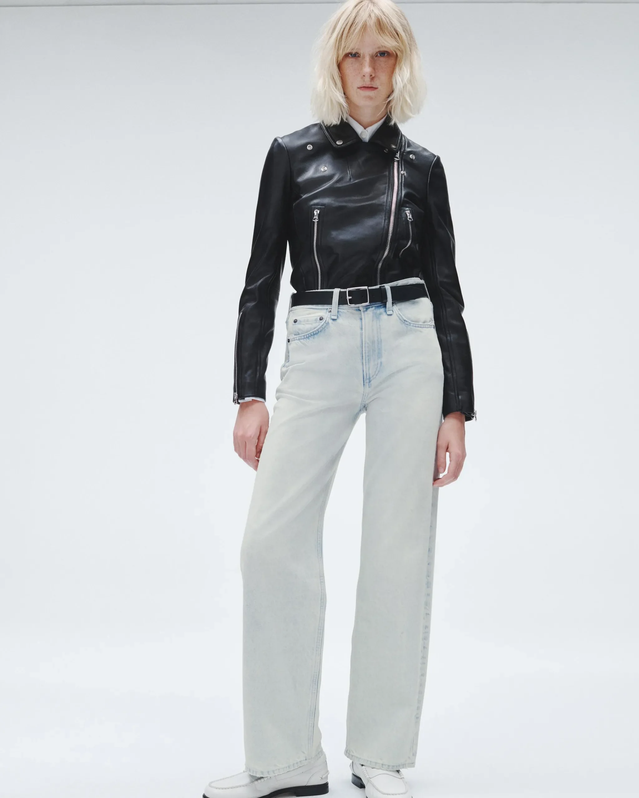 rag & bone Logan Wide-Leg Jean Icefall Best Sale