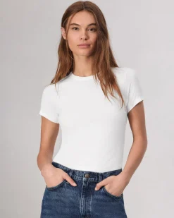 rag & bone Luca Baby Tee White Shop