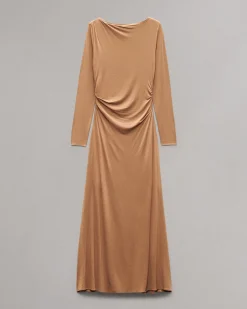 rag & bone Luca Draped Maxi Dress Khaki Cheap