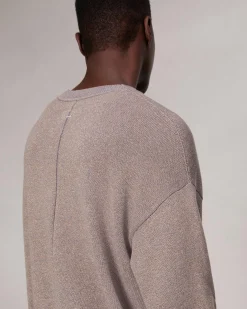 rag & bone Marled Cotton Sweater Grey Multi Shop