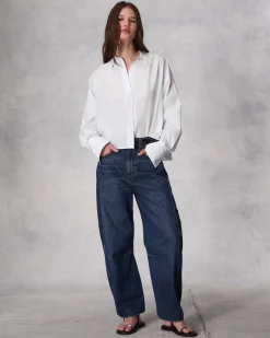 rag & bone Martha Cotton Poplin Shirt White Store
