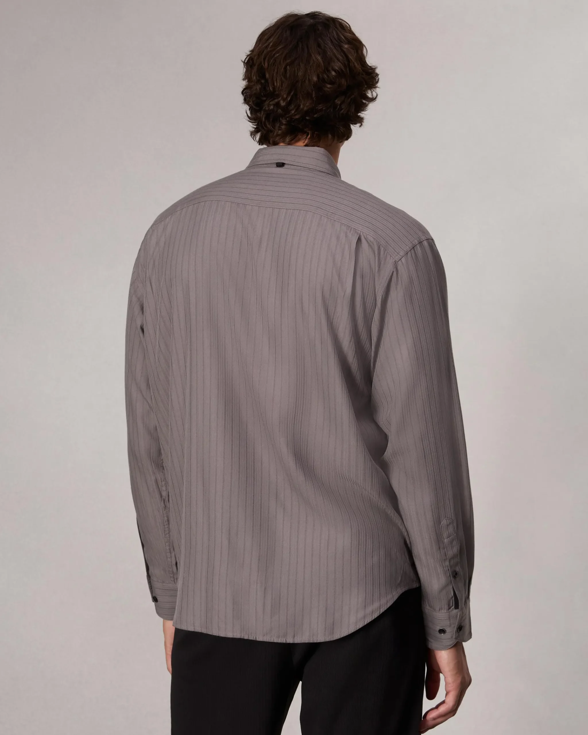 rag & bone Matthew Striped Shirt Grey Stripe Clearance