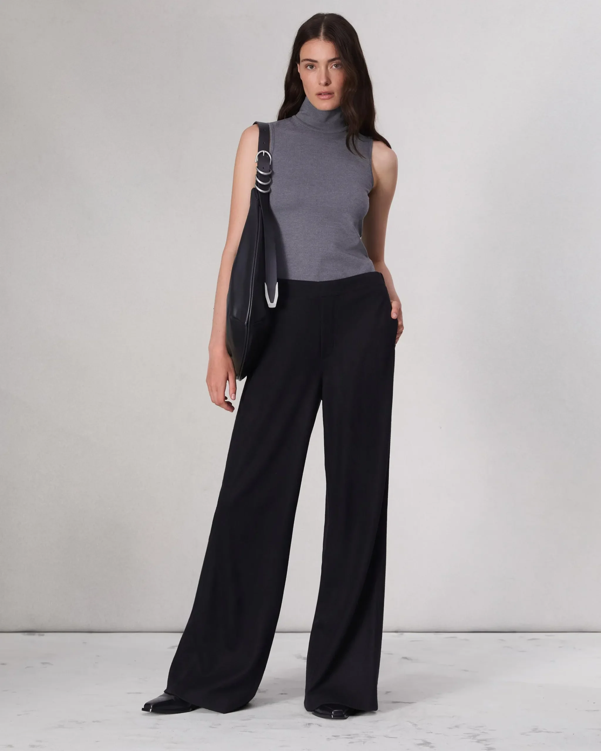 rag & bone Melanie Wool Pant Black Discount