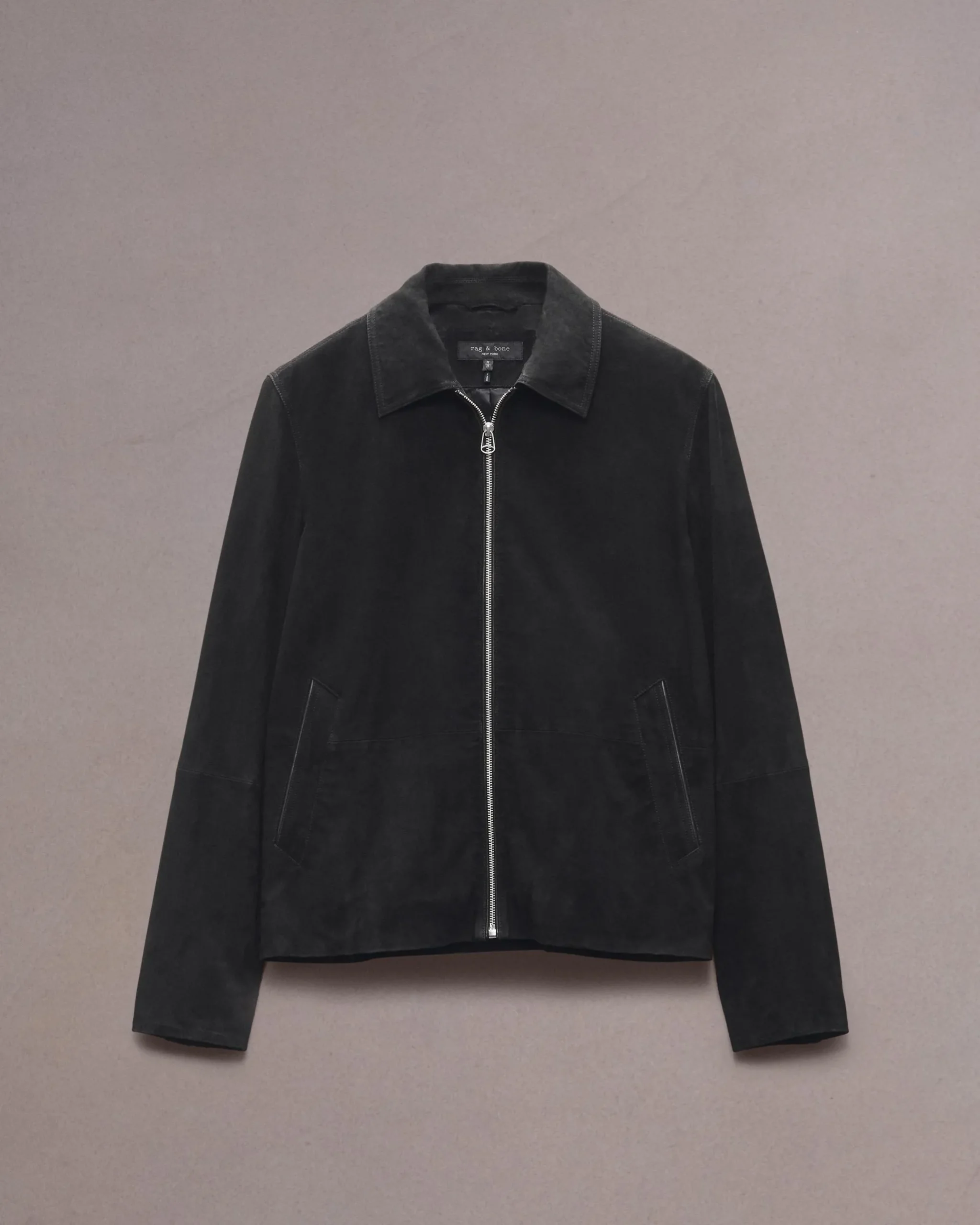 rag & bone Melrose Suede Jacket Black Cheap