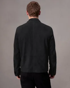 rag & bone Melrose Suede Jacket Black Cheap