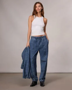 rag & bone Miramar Fleece Jordan Pant Topaz Store