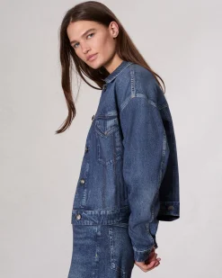 rag & bone Miramar Fleece Trucker Jacket Grove Flash Sale