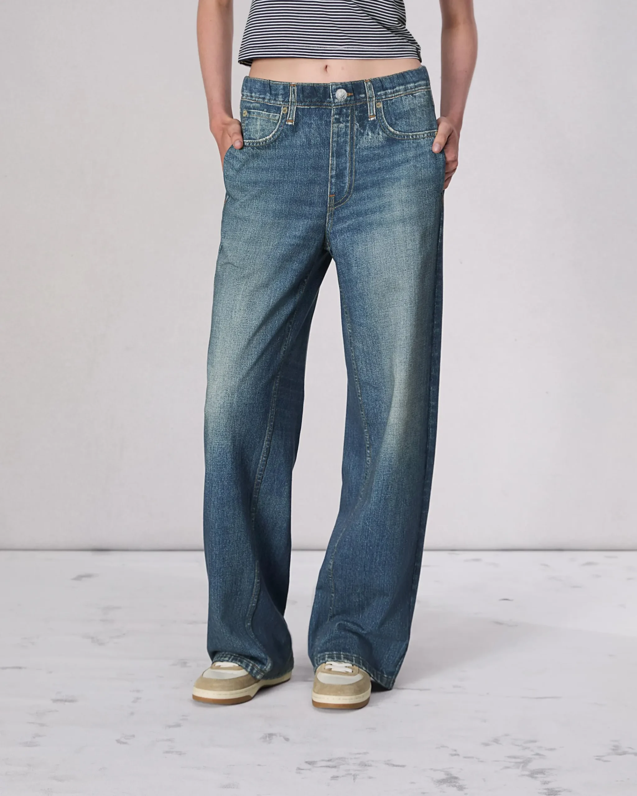 rag & bone Miramar Terry Wide-Leg Pant Lenox Shop