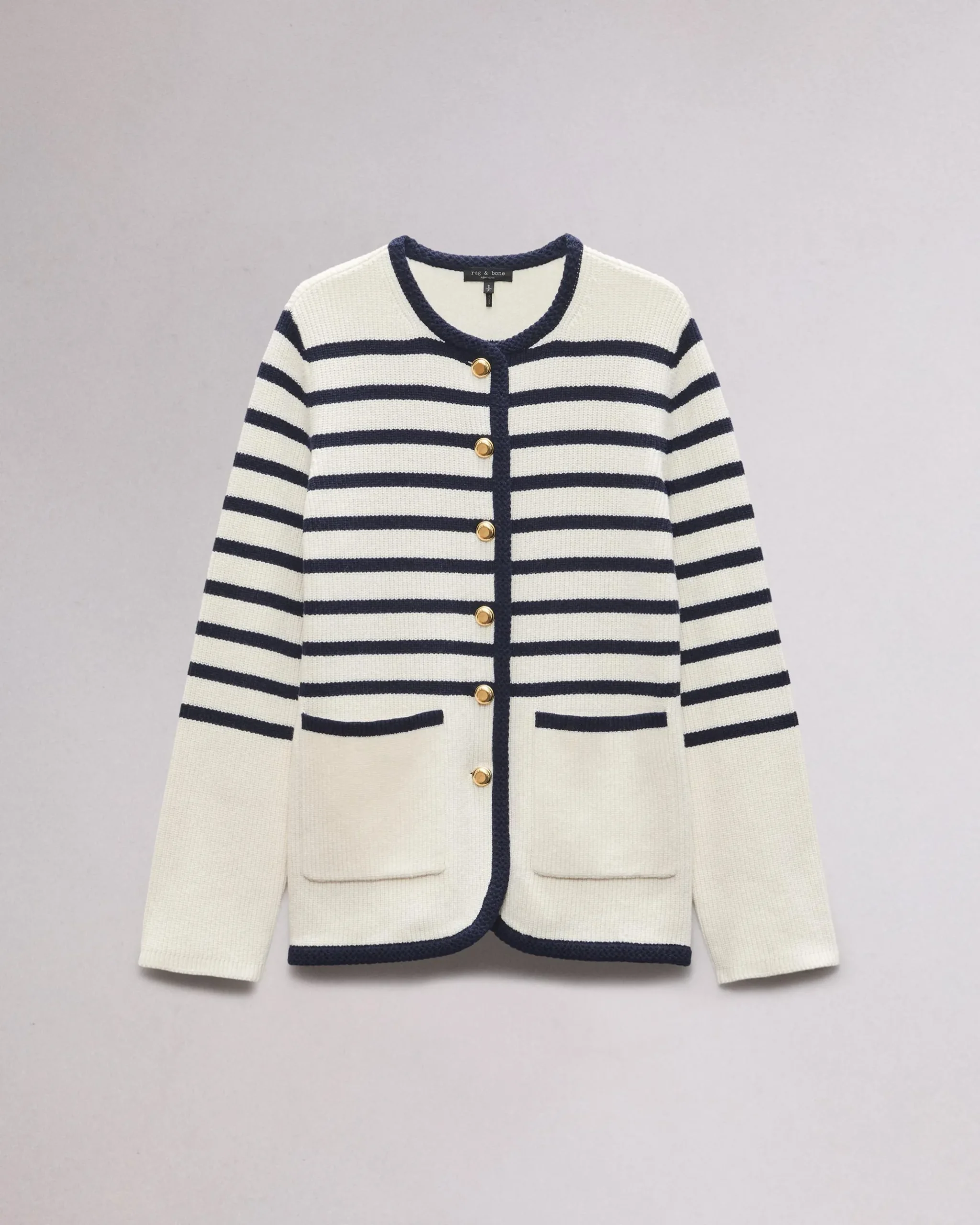 rag & bone Nancy Wool Cardigan Ivory Cheap