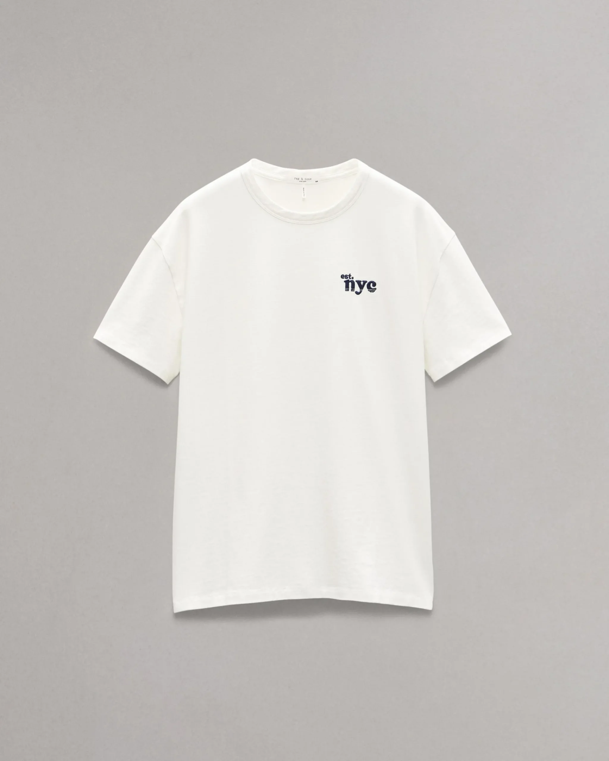 rag & bone NYC Boyfriend T-Shirt Ivory Multi Flash Sale