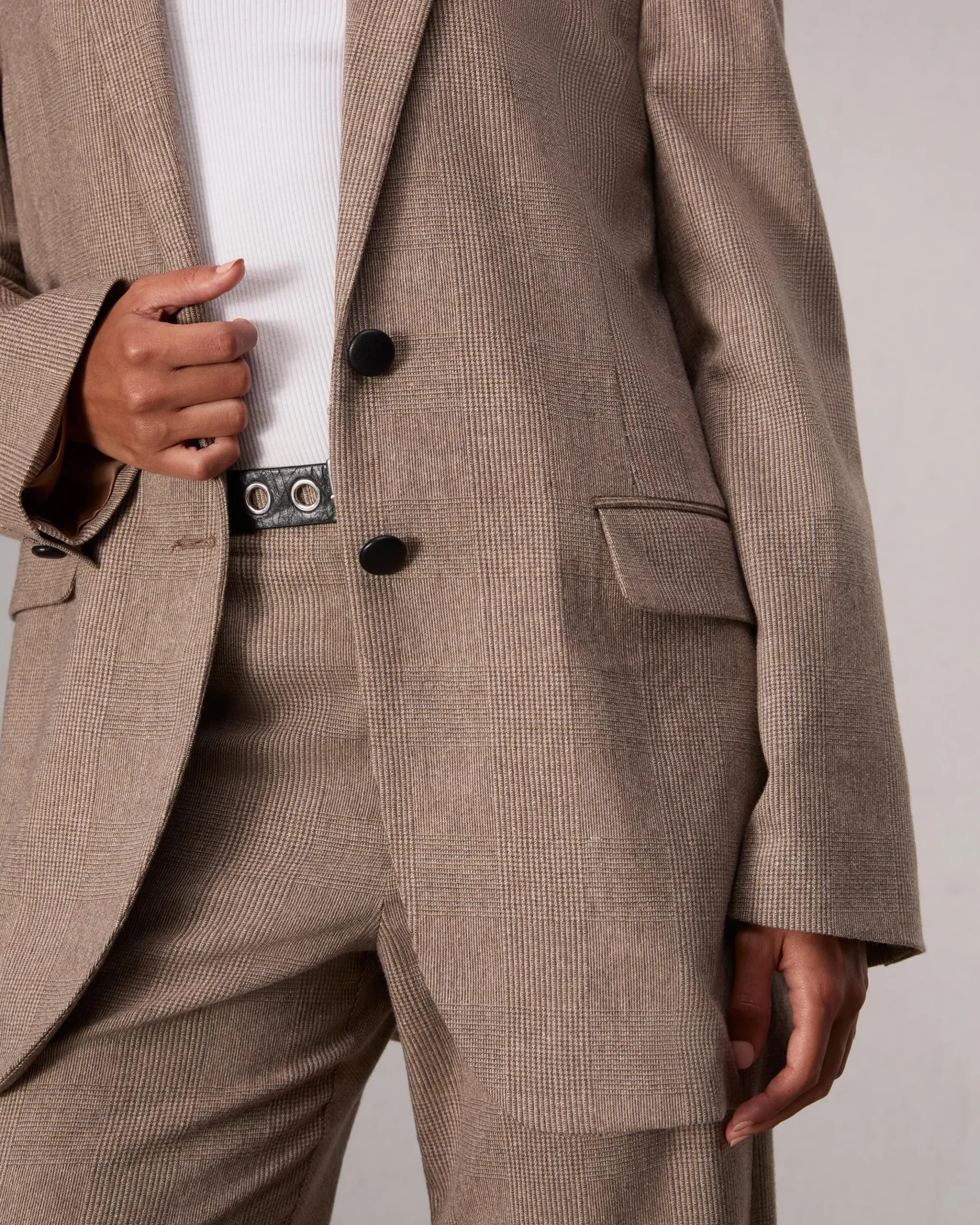 rag & bone Odessa Plaid Blazer Camel Plaid Best Sale