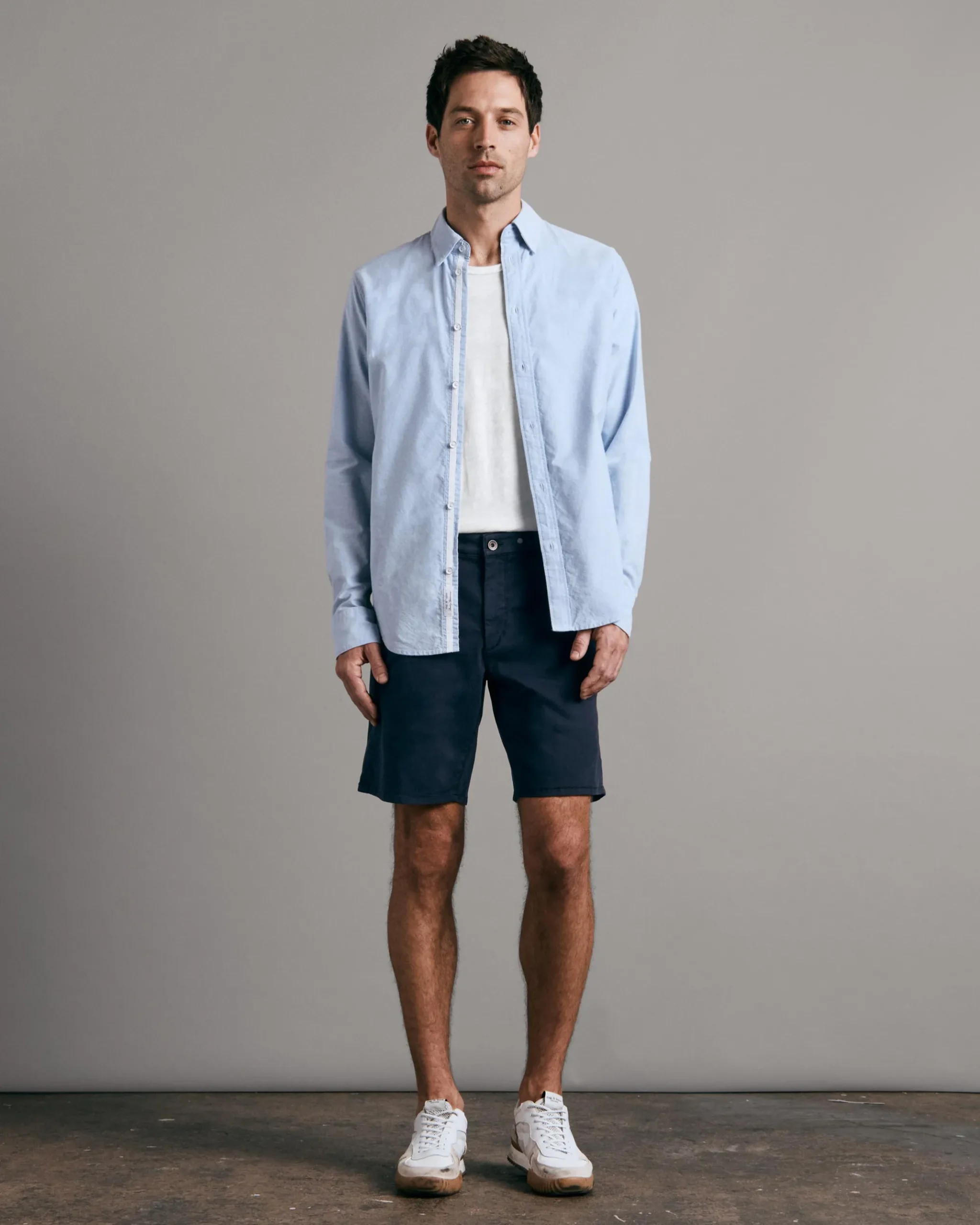 rag & bone Perry Cotton Twill Short Salute Hot