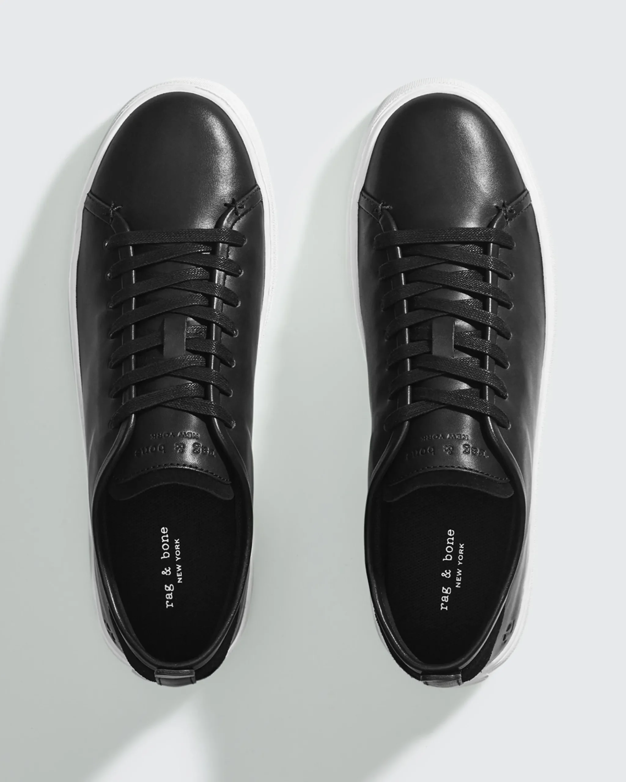 rag & bone Perry Leather Sneaker Black Hot