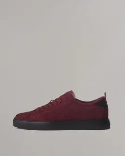 rag & bone Perry Suede Sneaker Wine Suede Shop