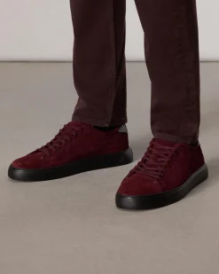 rag & bone Perry Suede Sneaker Wine Suede Shop