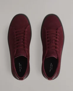 rag & bone Perry Suede Sneaker Wine Suede Shop