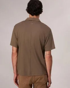 rag & bone Pima Cotton Polo Shirt Army Store