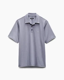 rag & bone Pima Cotton Polo Shirt Sea Grey (not available) Best Sale