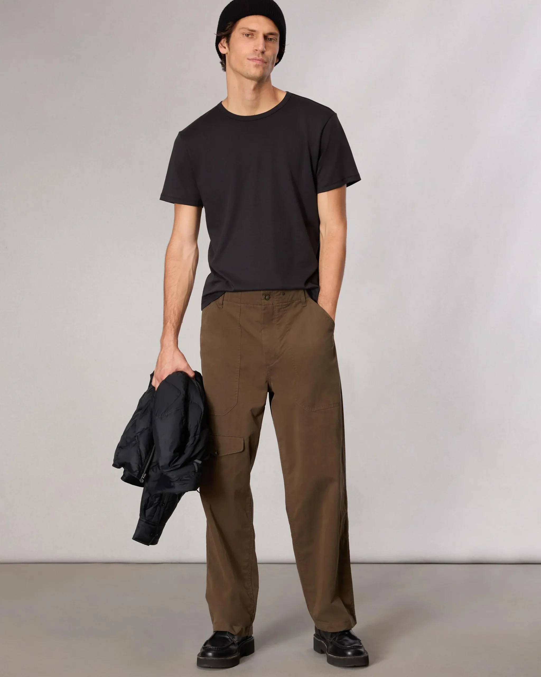rag & bone Pima Cotton T-Shirt Black Clearance