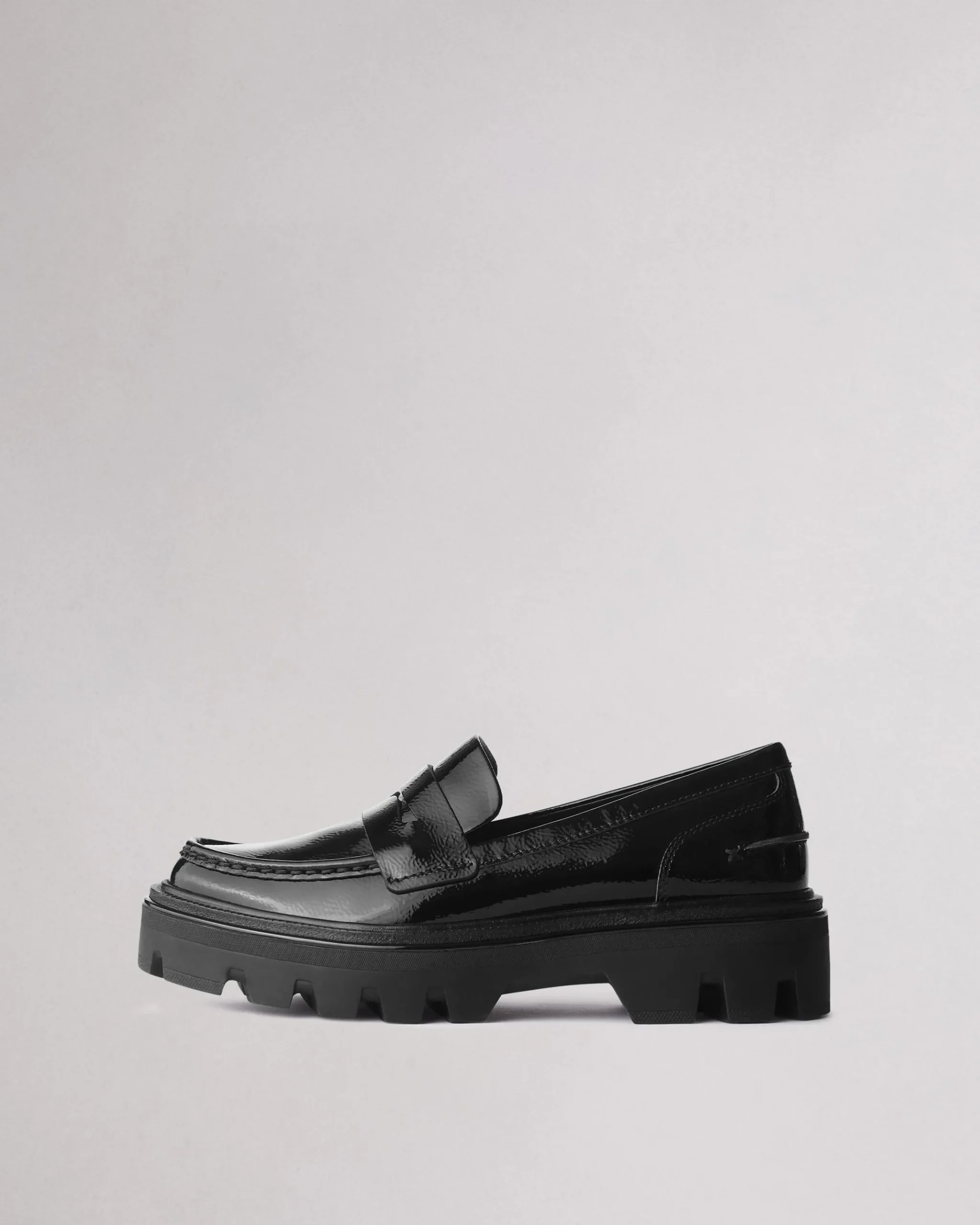 rag & bone Quinn Leather Loafer Black Patent Shop