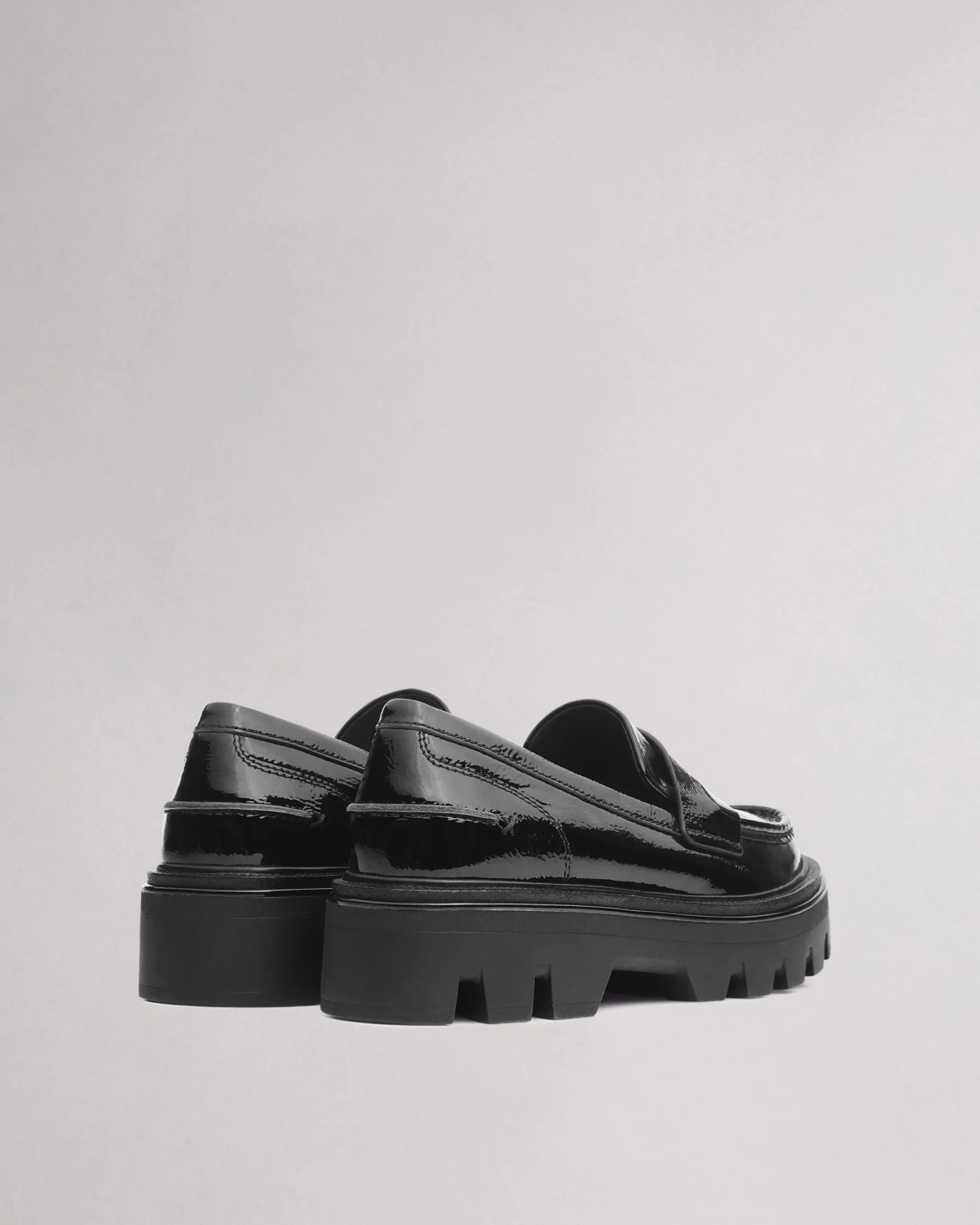 rag & bone Quinn Leather Loafer Black Patent Shop