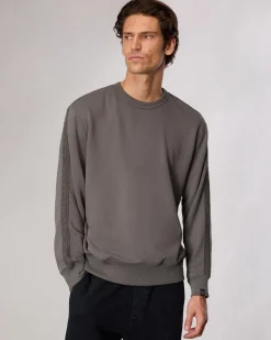 rag & bone Raw-Edge Cotton Sweatshirt Smoke Grey Store