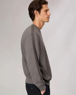 rag & bone Raw-Edge Cotton Sweatshirt Smoke Grey Store