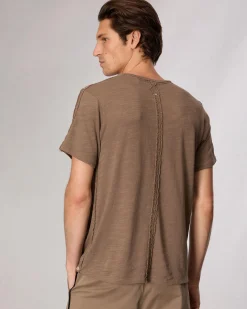rag & bone Raw-Edge Flame Tee Brown Online